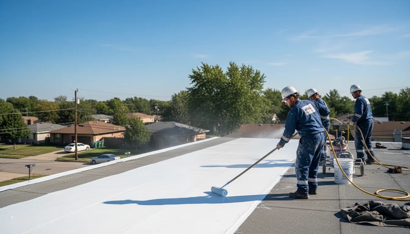 Commercial roof coating in Minoa, NY near me